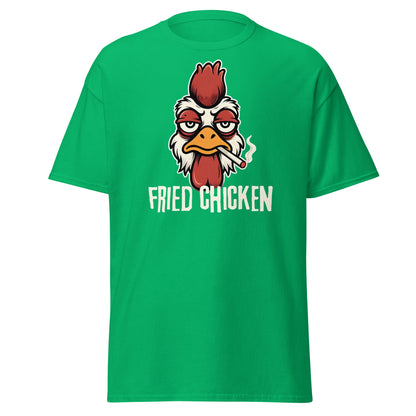 Fried Chicken Funny Rooster Graphic T-Shirt - Irish Green - T-Shirts Online