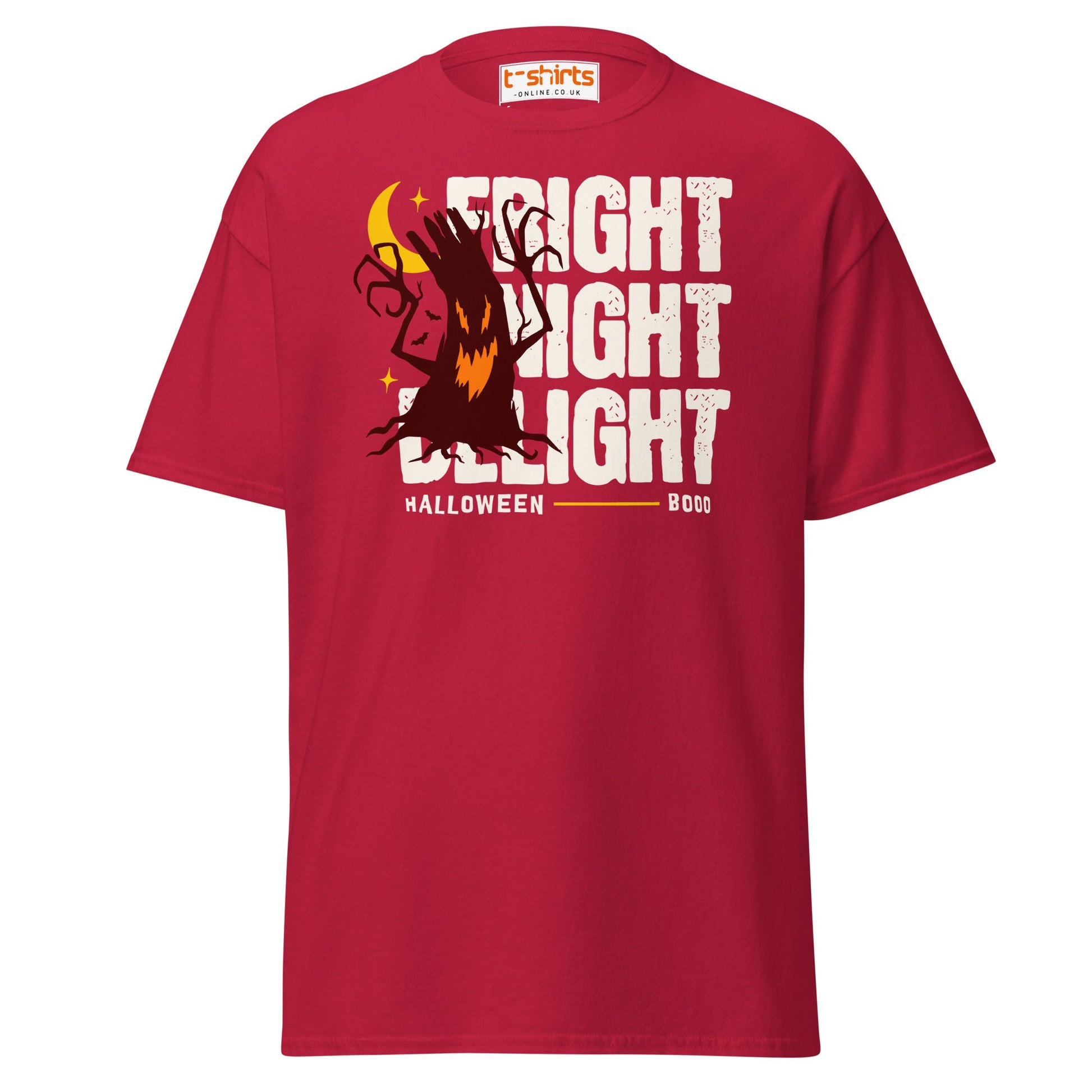 Fright Night Delight Halloween T-Shirt - Cardinal - T-Shirts Online