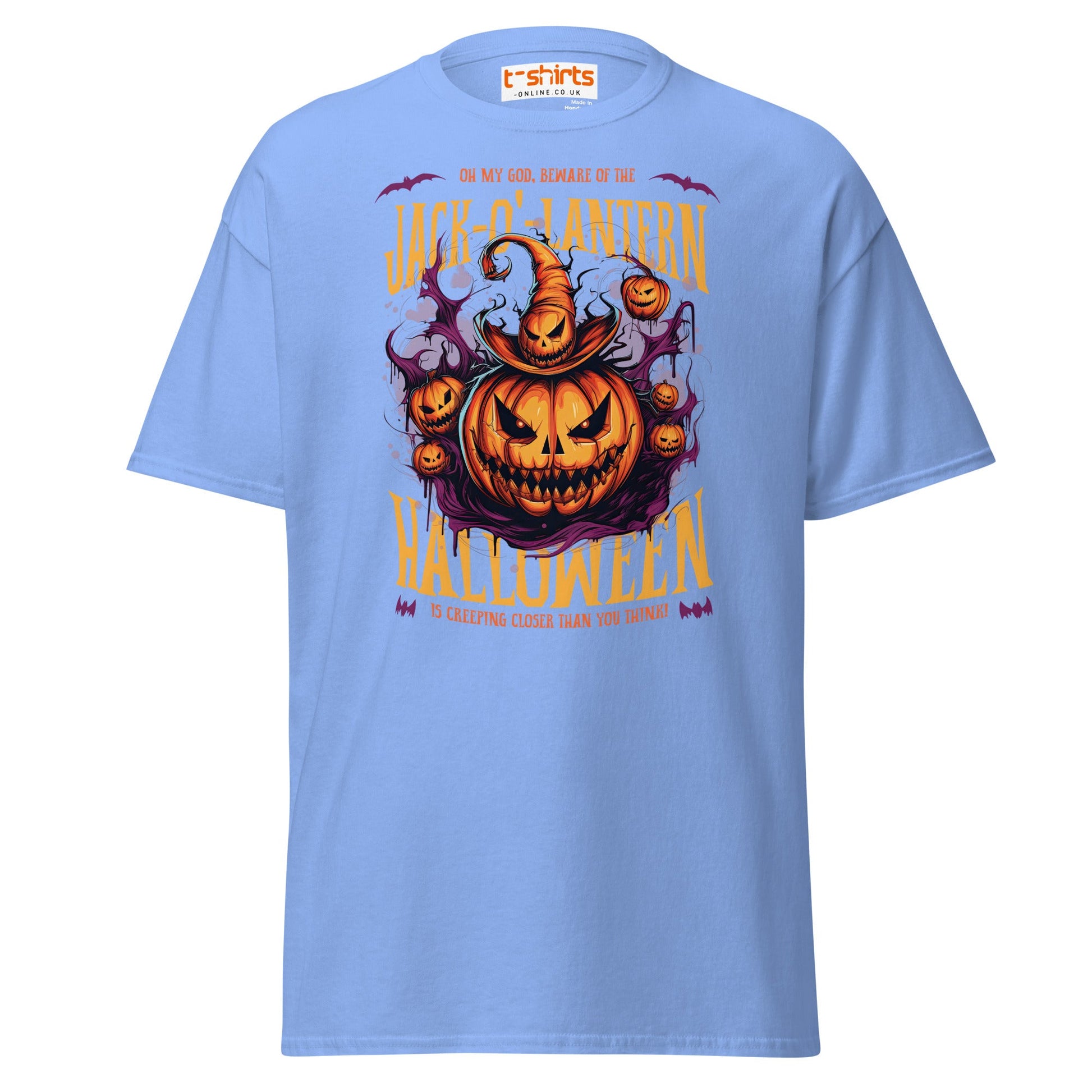 Fright Night Delight Halloween T-Shirt - Carolina Blue - T-Shirts Online