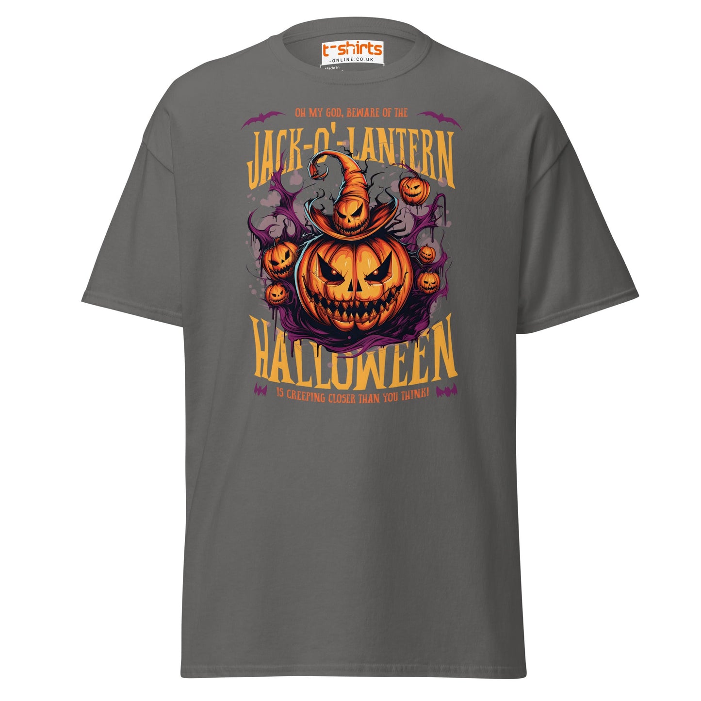 Fright Night Delight Halloween T-Shirt - Charcoal - T-Shirts Online