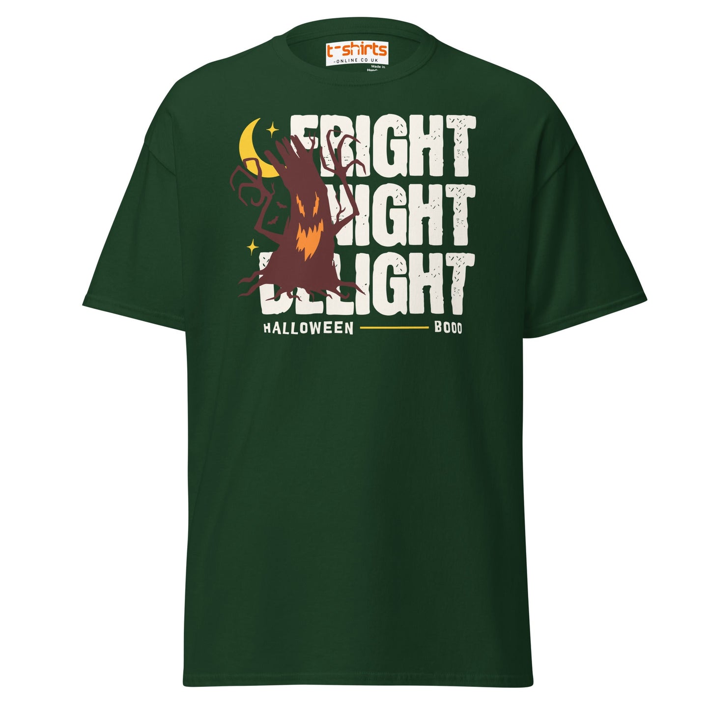 Fright Night Delight Halloween T-Shirt - Forest Green - T-Shirts Online
