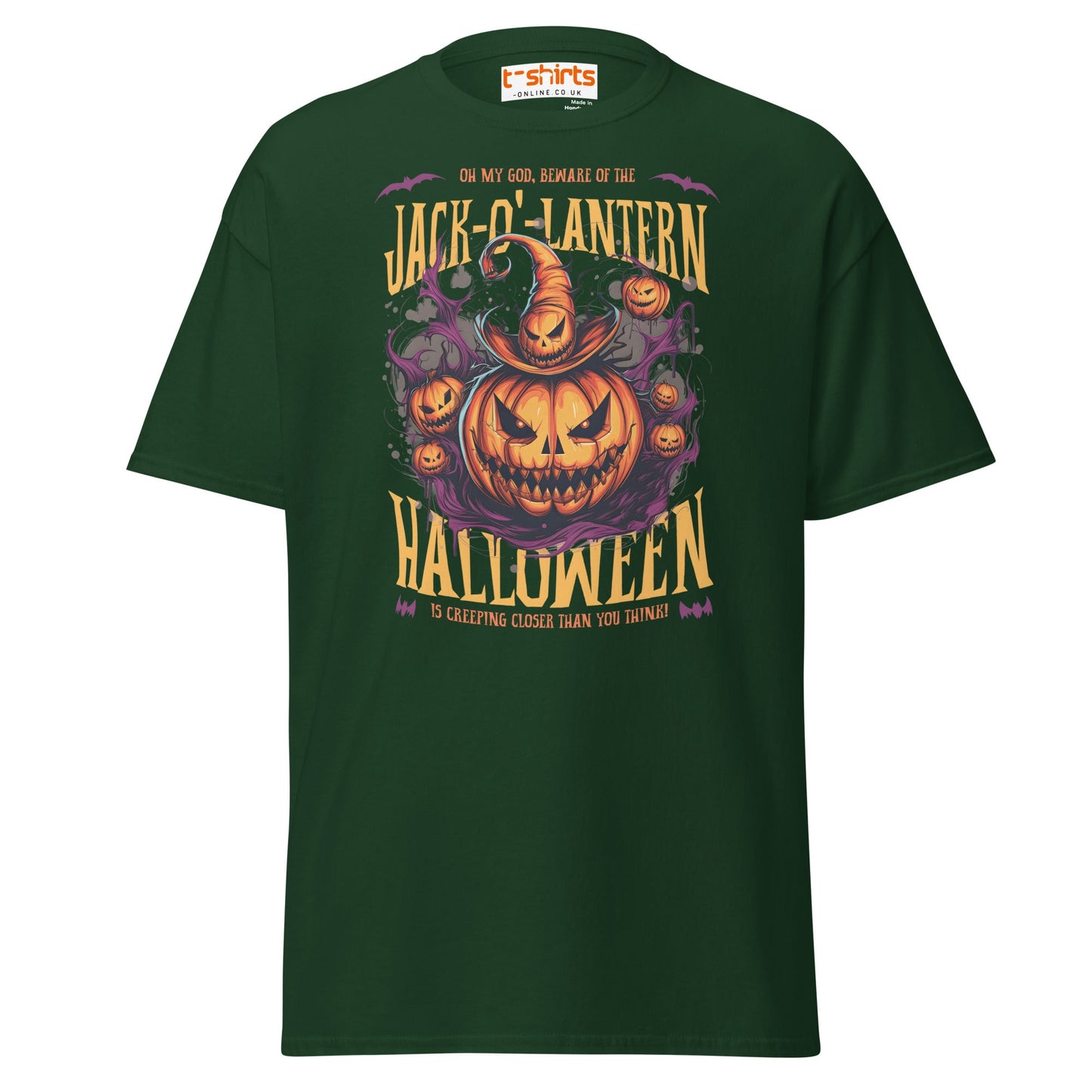 Fright Night Delight Halloween T-Shirt - Forest Green - T-Shirts Online