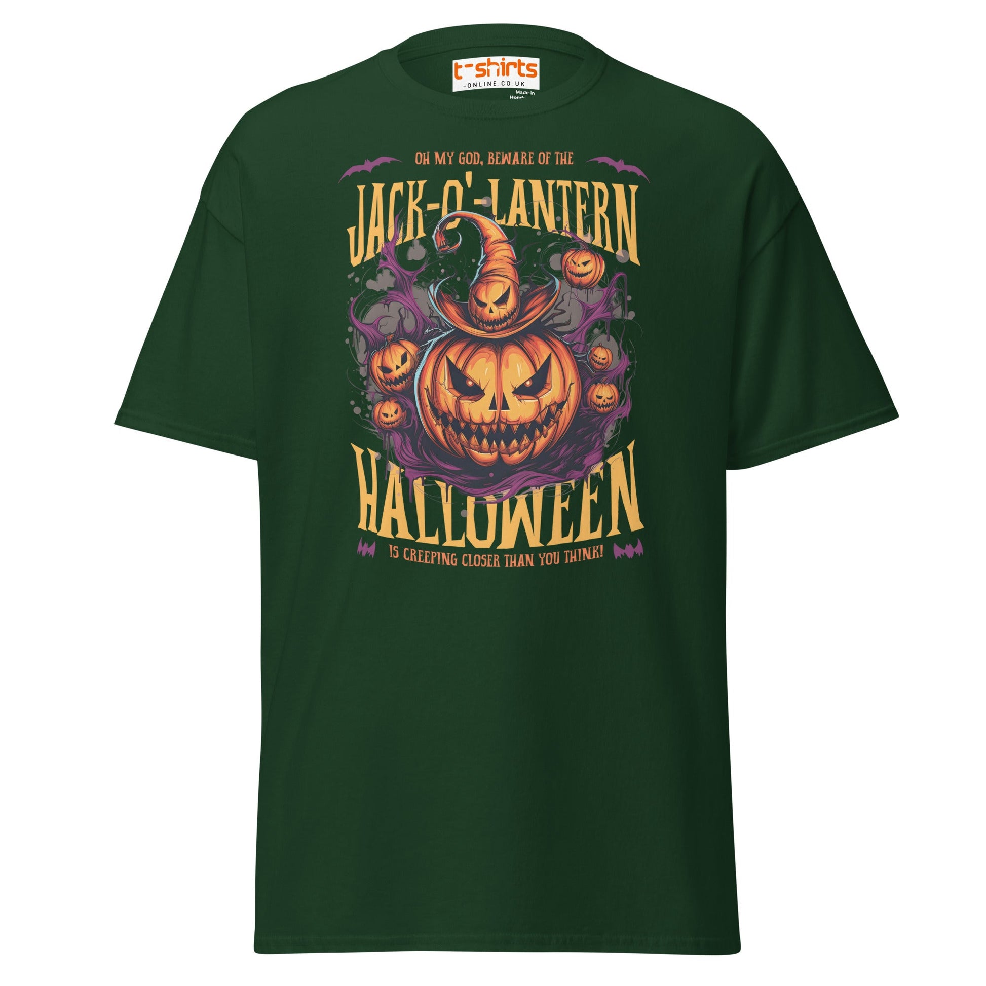 Fright Night Delight Halloween T-Shirt - Forest Green - T-Shirts Online