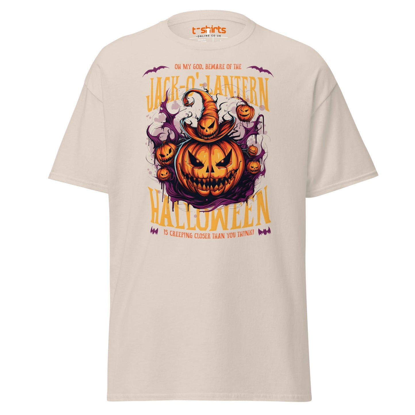 Fright Night Delight Halloween T-Shirt - Natural - T-Shirts Online