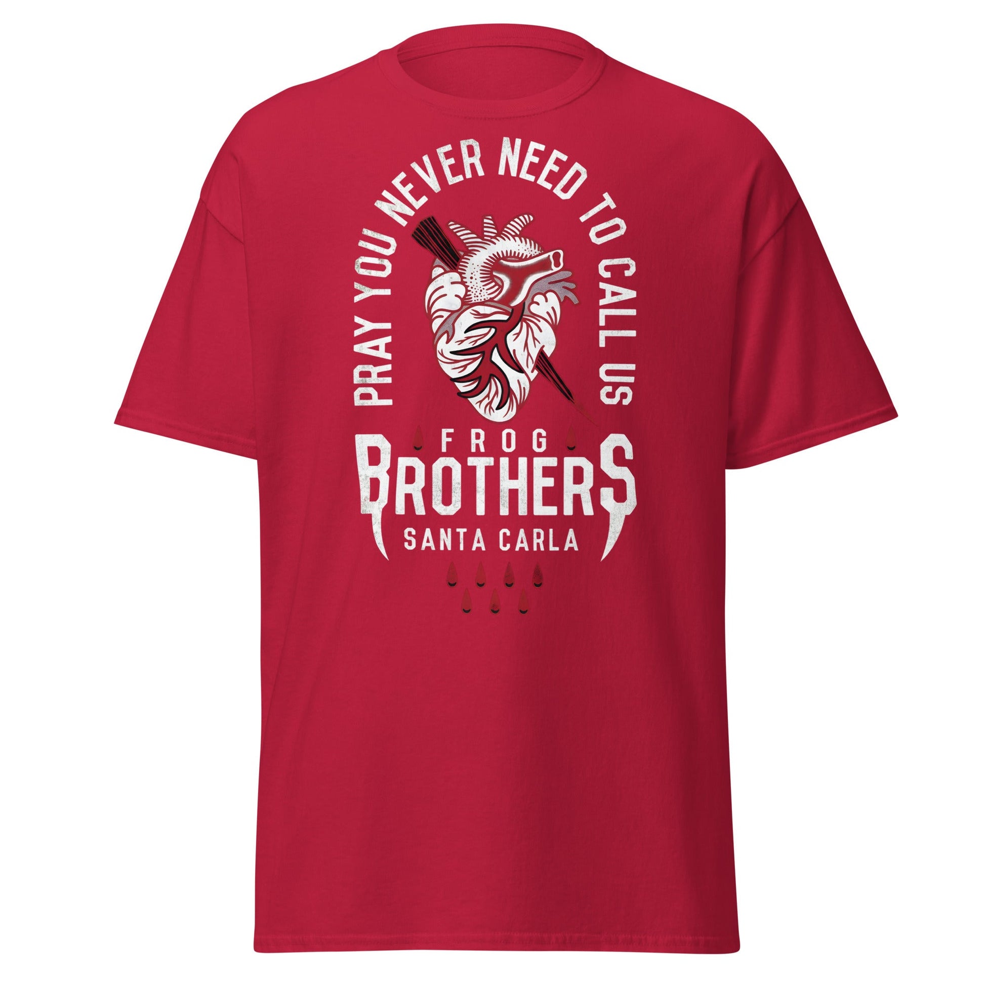 Frog Brothers Santa Carla T-Shirt | Vampire Hunter Tee - Cardinal - T-Shirts Online