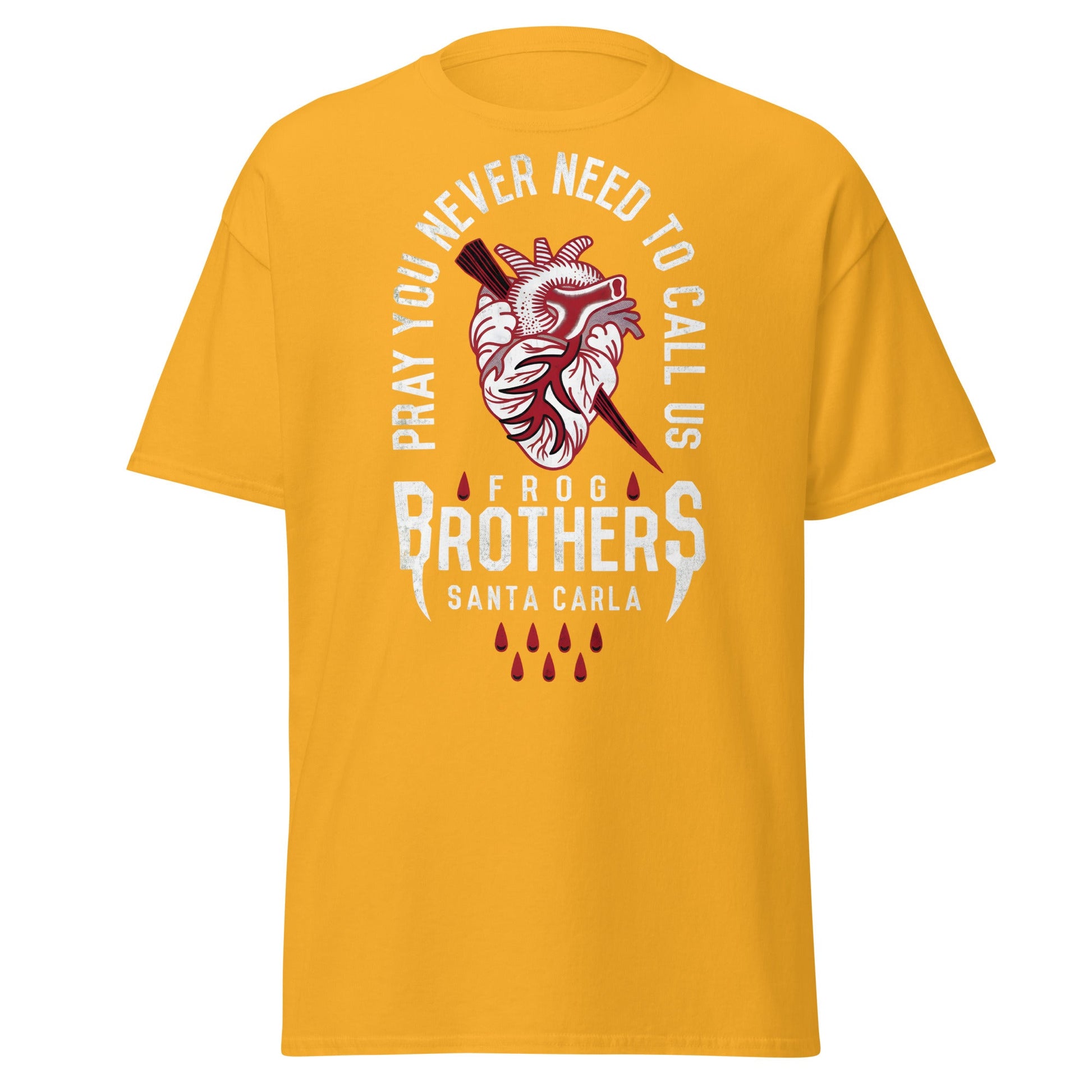 Frog Brothers Santa Carla T-Shirt | Vampire Hunter Tee - Gold - T-Shirts Online