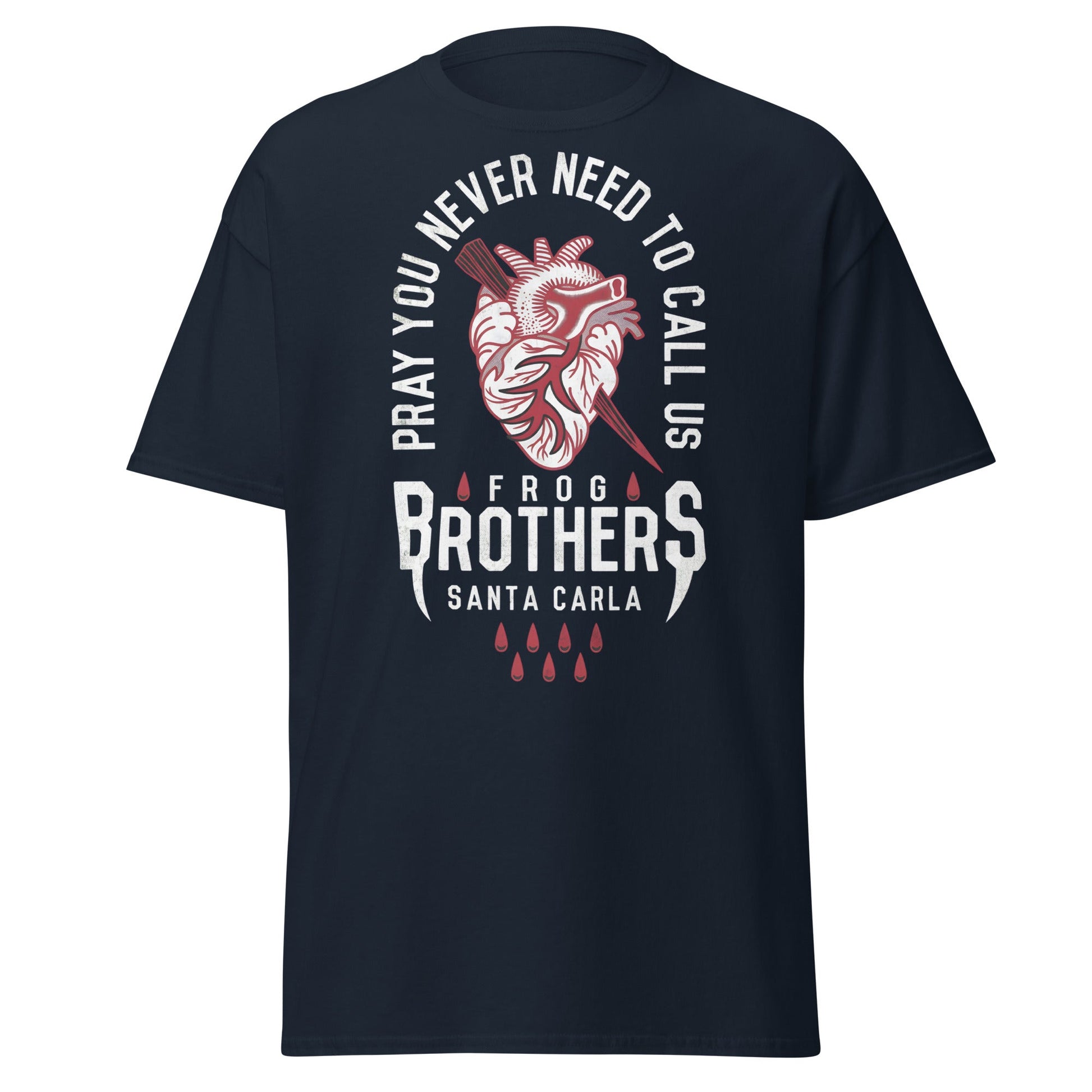 Frog Brothers Santa Carla T-Shirt | Vampire Hunter Tee - Navy - T-Shirts Online