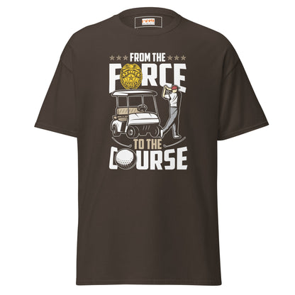 From the Force to the Course | Police T-Shirt - Dark Chocolate - T-Shirts Online