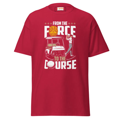 From the Force to the Course | Police T-Shirt - Cardinal - T-Shirts Online