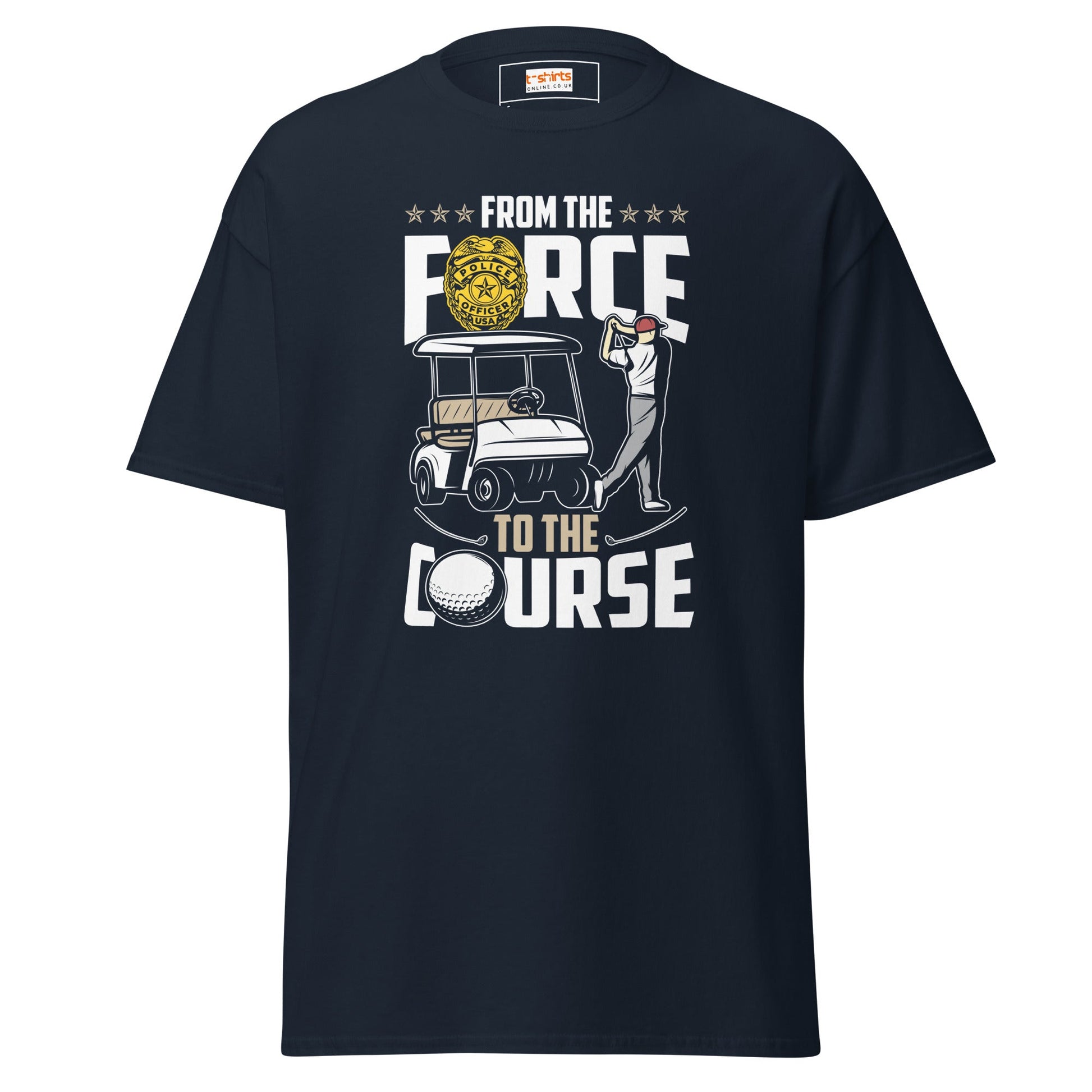 From the Force to the Course | Police T-Shirt - Navy - T-Shirts Online