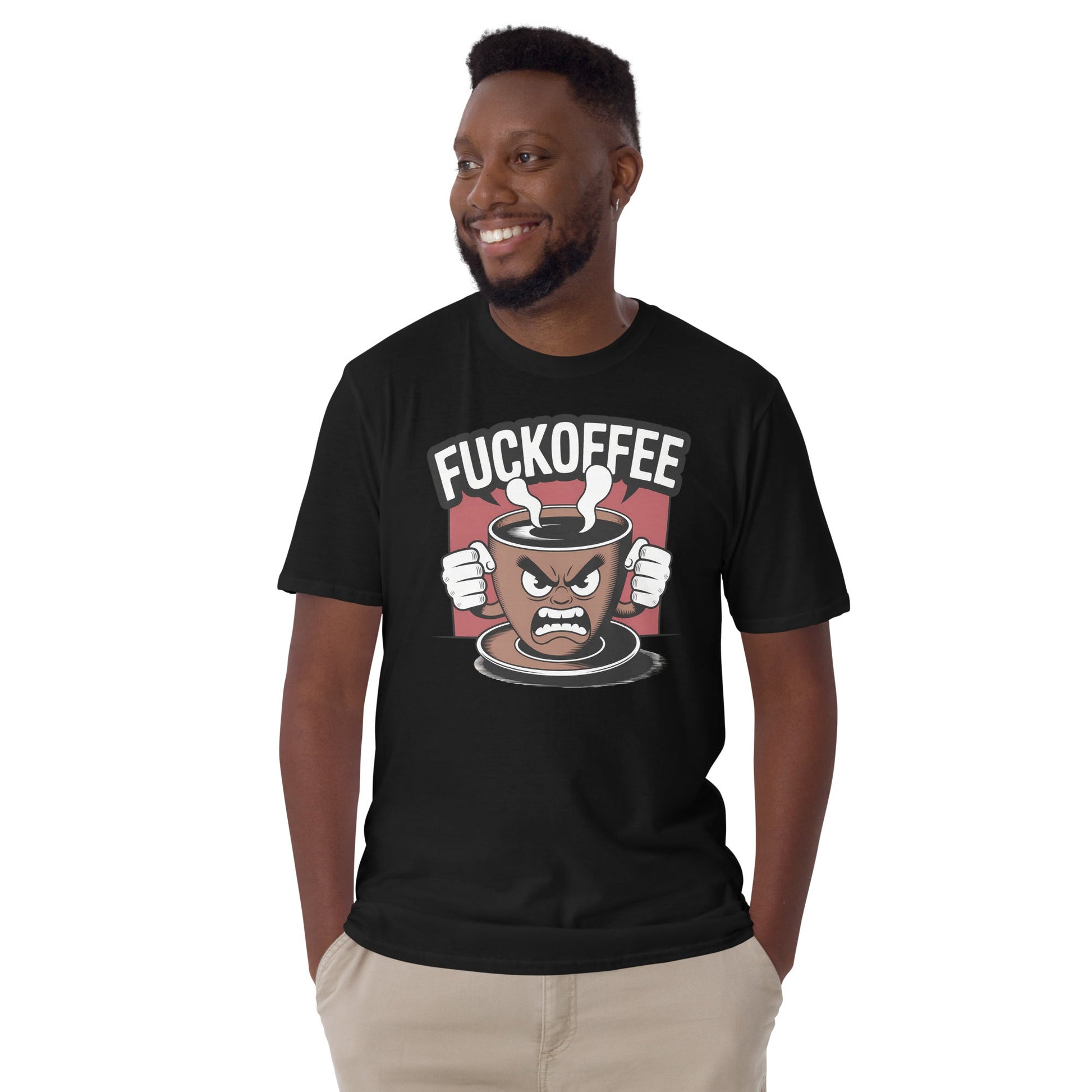 Fuckoffee T-Shirt | Funny Adult Humor Tee - Black - T-Shirts Online