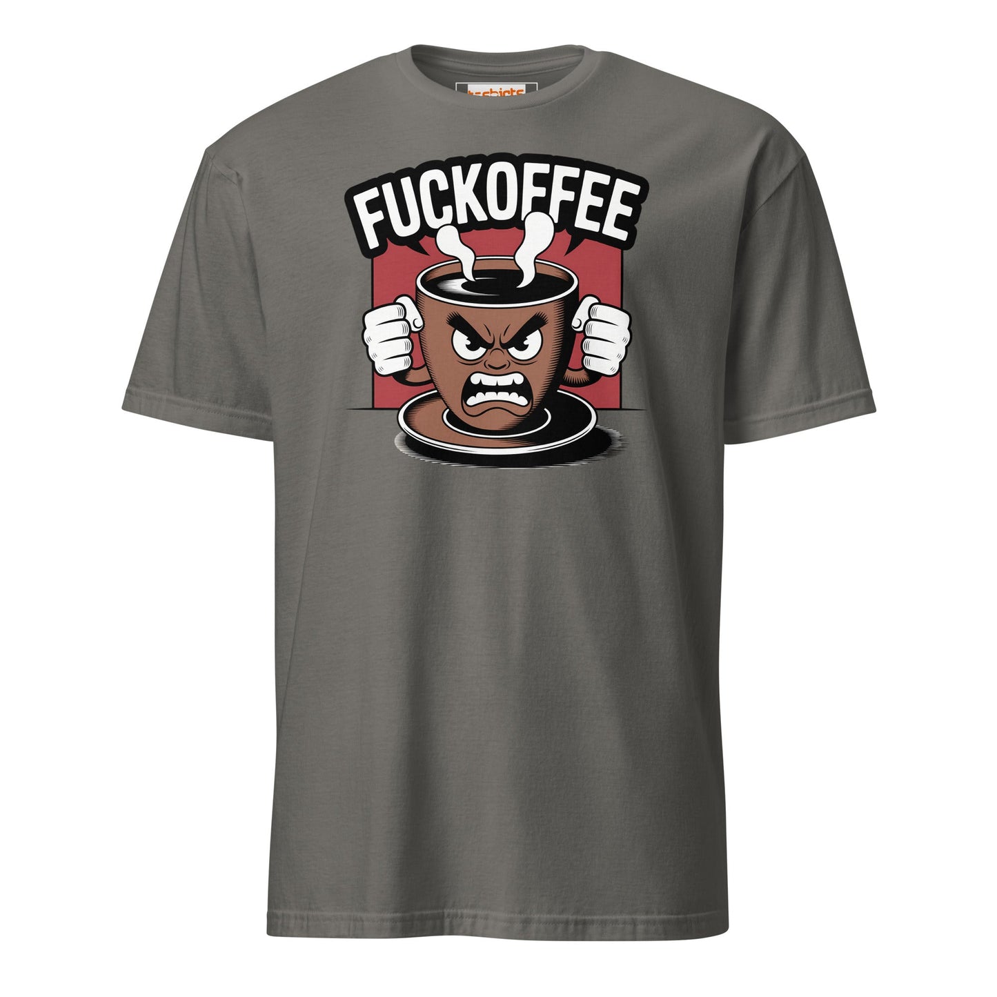 Fuckoffee T-Shirt | Funny Adult Humor Tee - Charcoal - T-Shirts Online