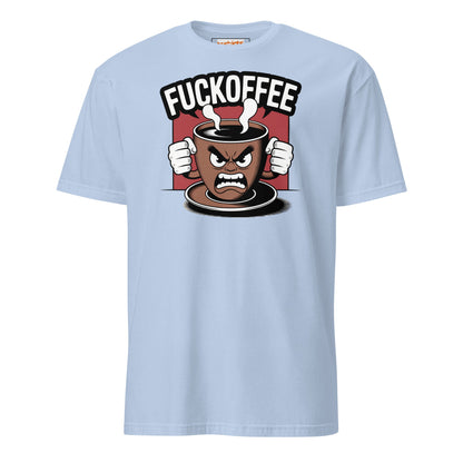 Fuckoffee T-Shirt | Funny Adult Humor Tee - Light Blue - T-Shirts Online