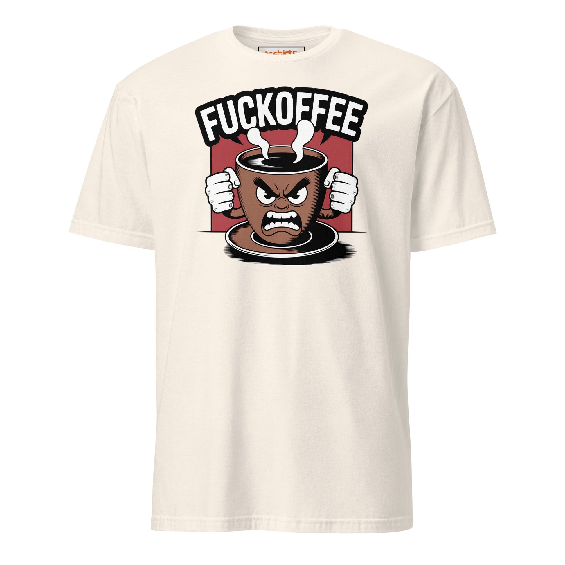 Fuckoffee T-Shirt | Funny Adult Humor Tee - Natural - T-Shirts Online