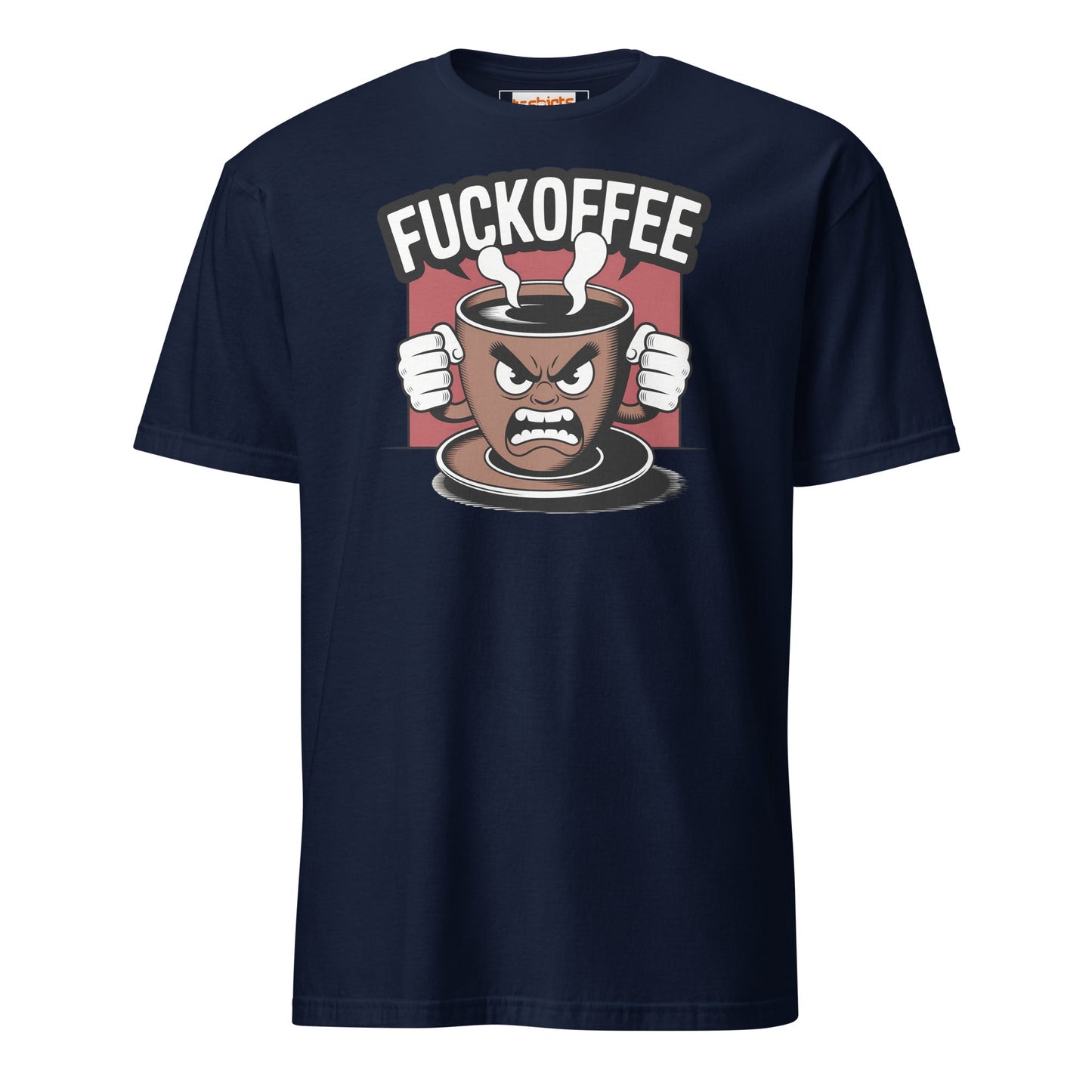 Fuckoffee T-Shirt | Funny Adult Humor Tee - Navy - T-Shirts Online
