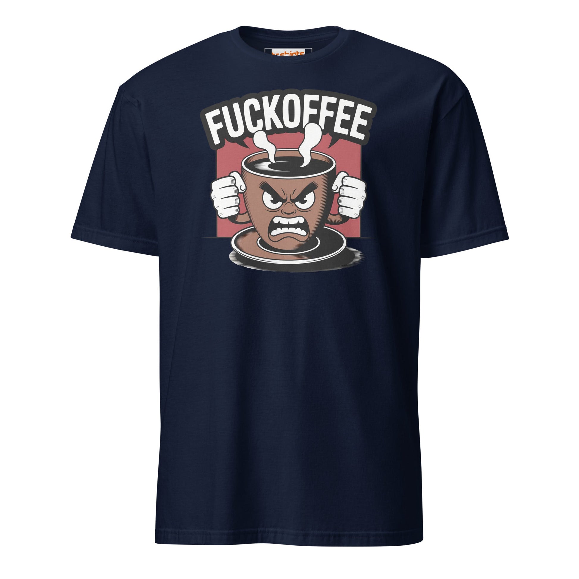 Fuckoffee T-Shirt | Funny Adult Humor Tee - Navy - T-Shirts Online
