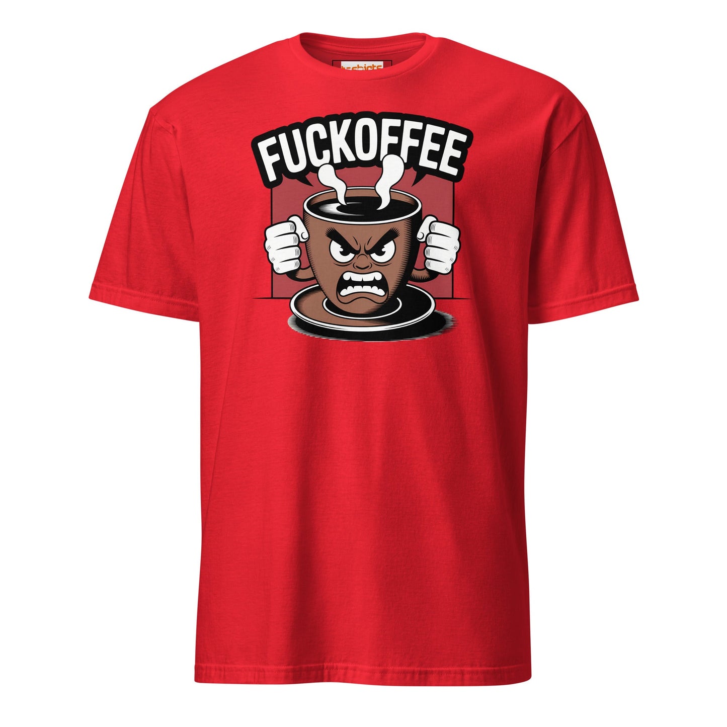 Fuckoffee T-Shirt | Funny Adult Humor Tee - Red - T-Shirts Online