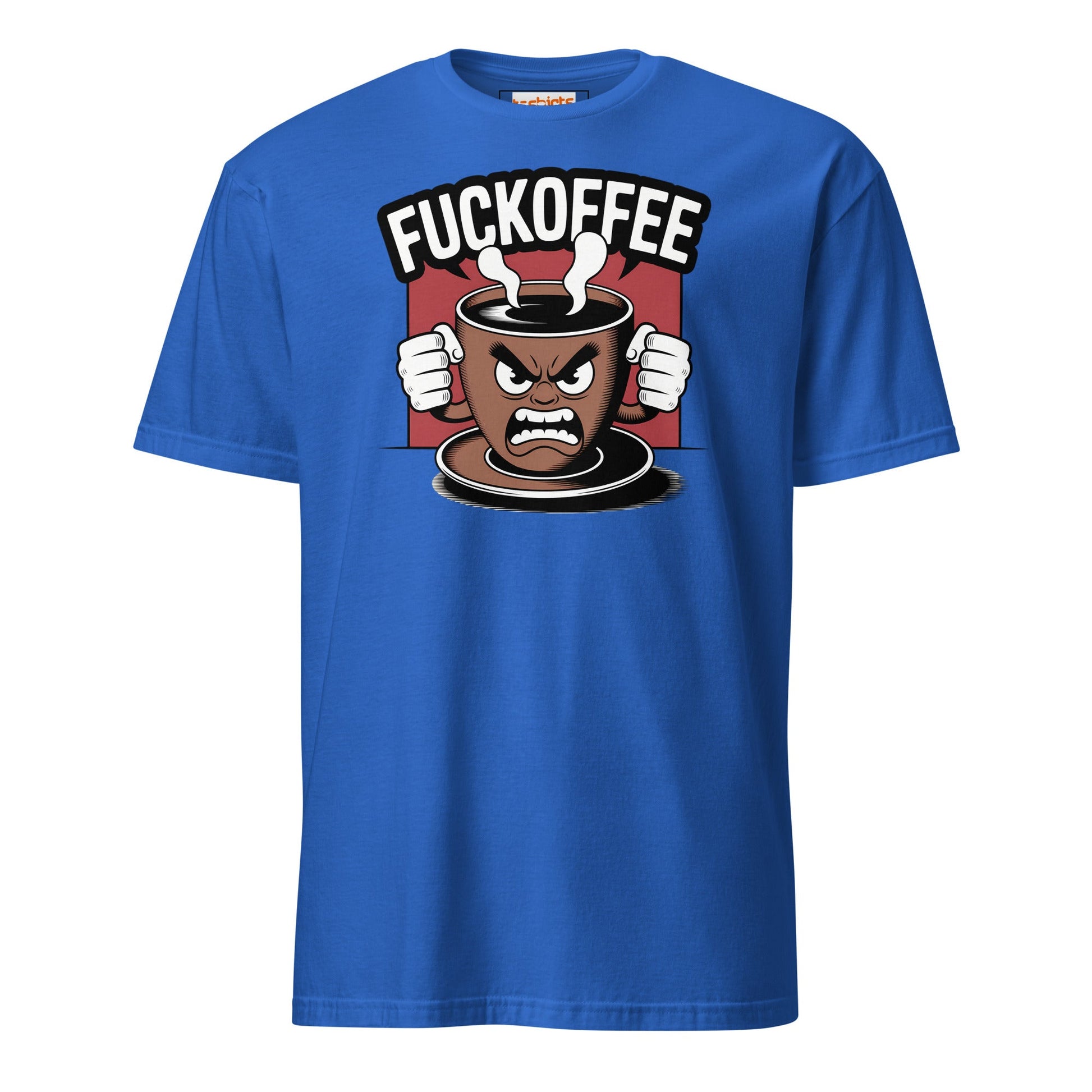 Fuckoffee T-Shirt | Funny Adult Humor Tee - Royal - T-Shirts Online