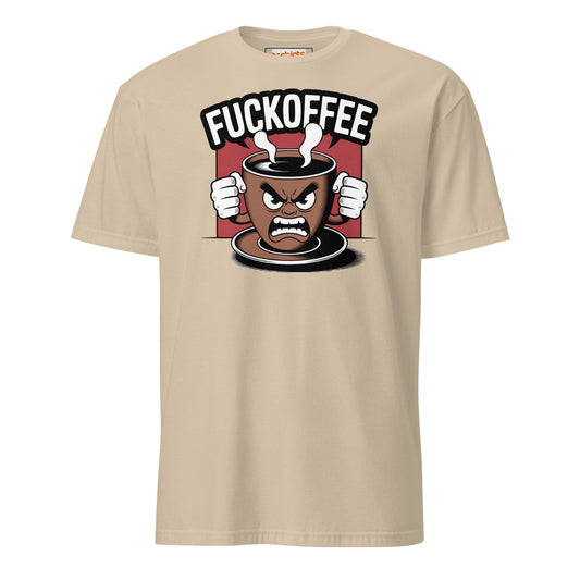 Fuckoffee T-Shirt | Funny Adult Humor Tee - Sand - T-Shirts Online