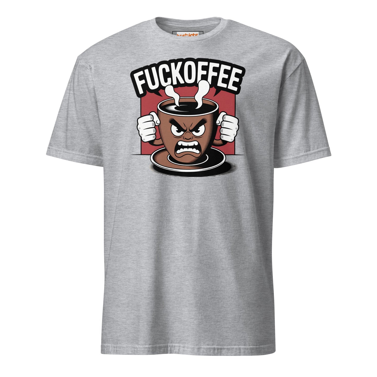 Fuckoffee T-Shirt | Funny Adult Humor Tee - Sport Grey - T-Shirts Online