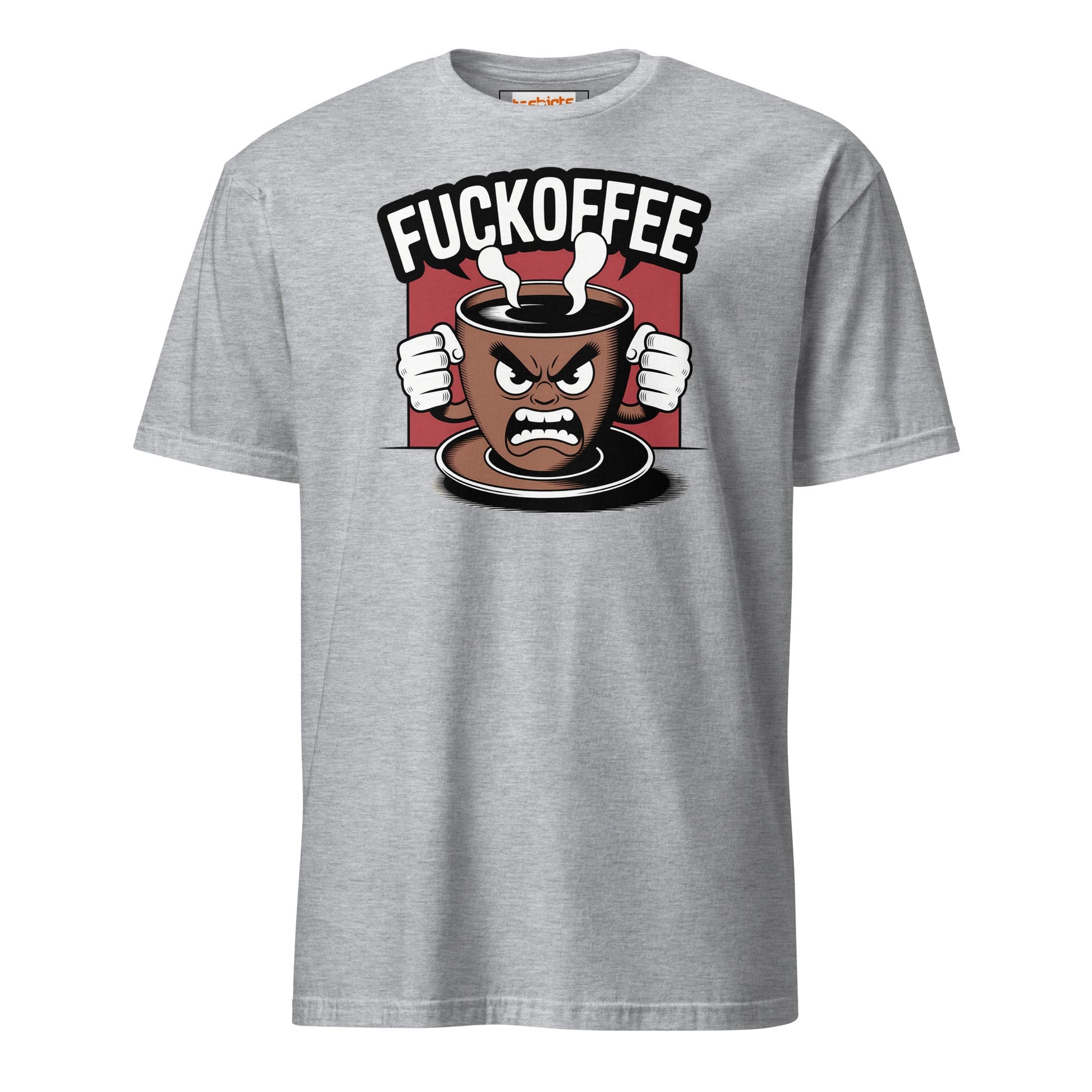 Fuckoffee T-Shirt | Funny Adult Humor Tee - Sport Grey - T-Shirts Online
