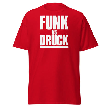 Funk As Druck Funny Wordplay T-Shirt | Sarcastic Adult Tee - Red - T-Shirts Online