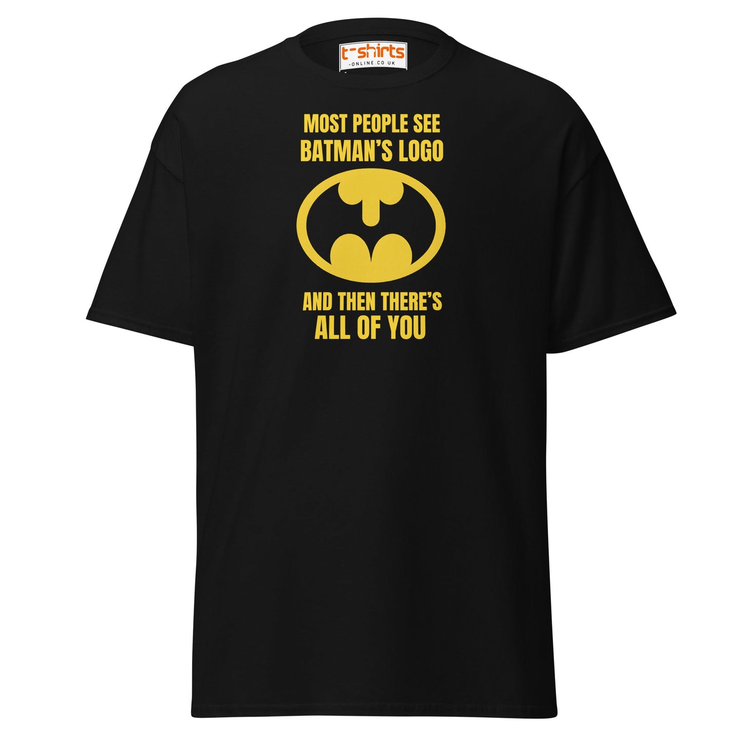 Funny Batman Parody Logo T-Shirt - Black - T-Shirts Online