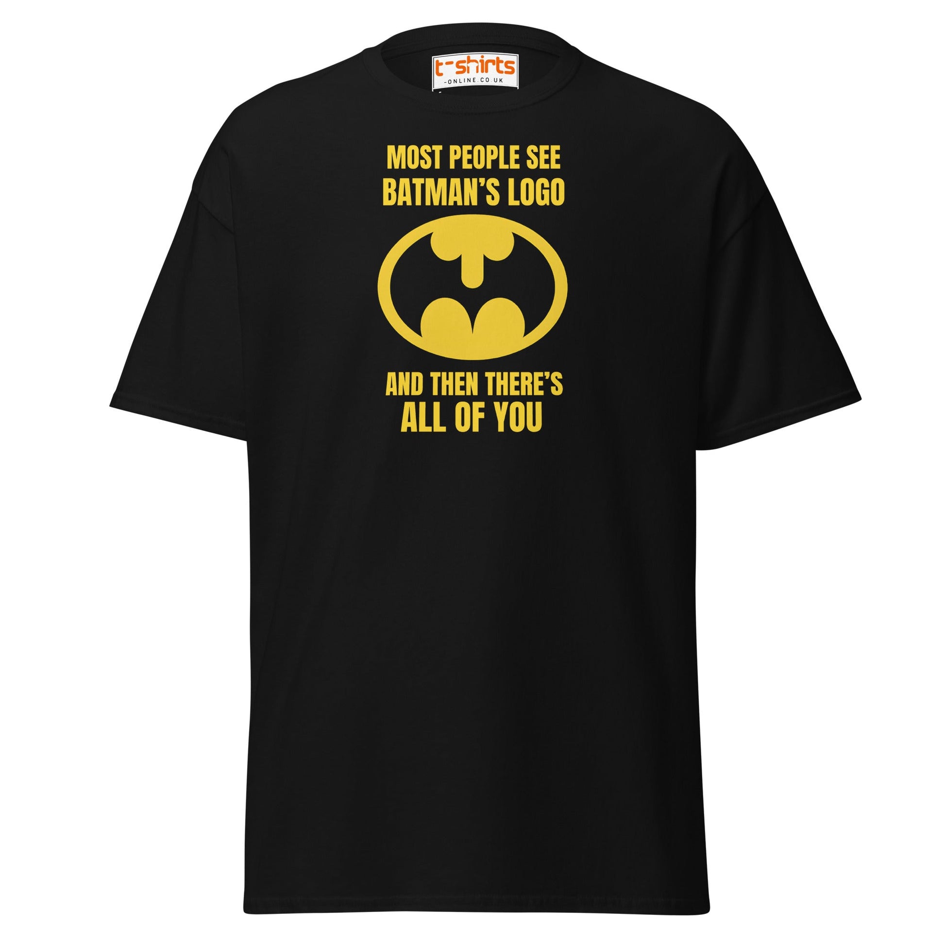 Funny Batman Parody Logo T-Shirt - Black - T-Shirts Online