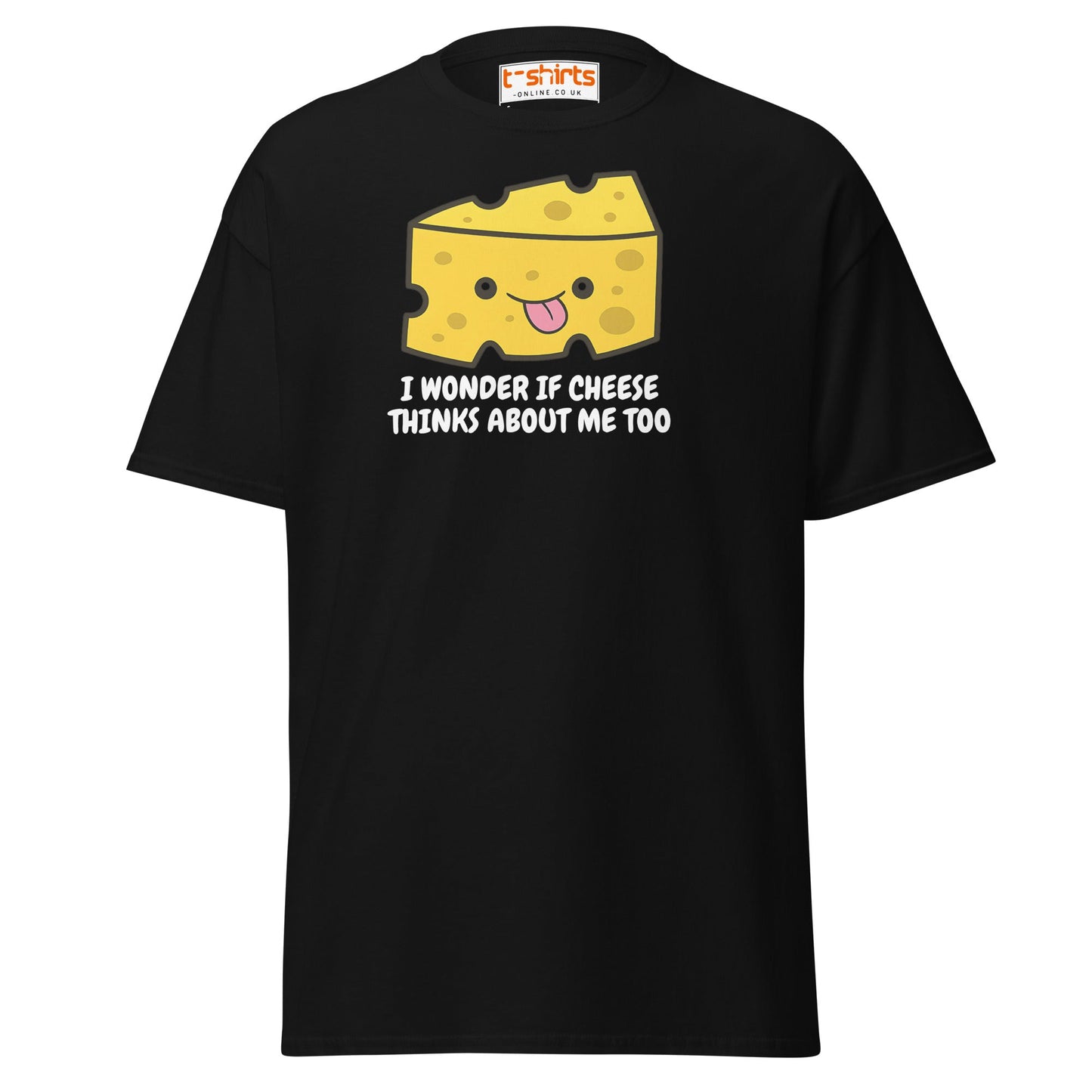Funny Cheese Lover T-Shirt – Cute Food Pun Tee - Black - T-Shirts Online