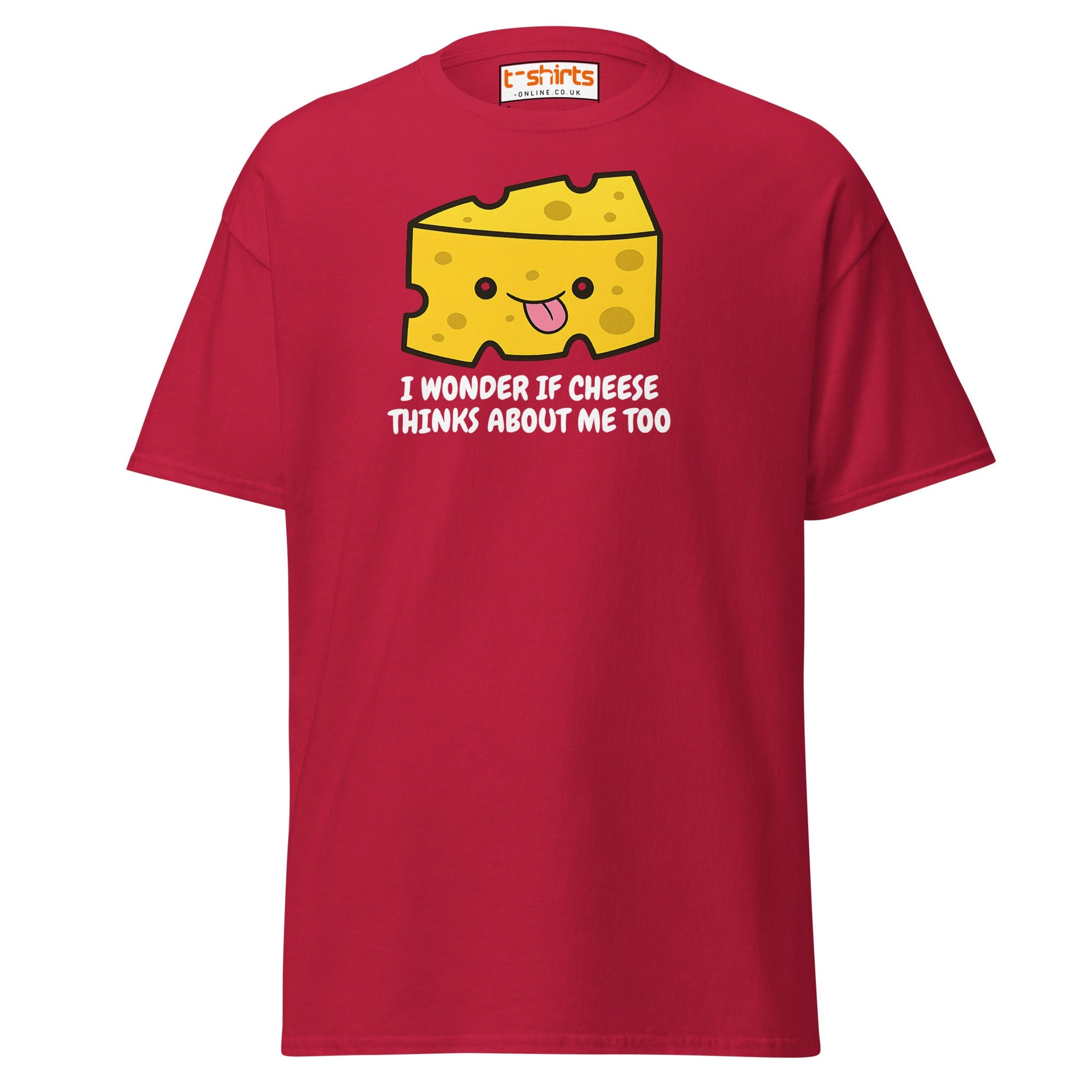 Funny Cheese Lover T-Shirt – Cute Food Pun Tee - Cardinal - T-Shirts Online