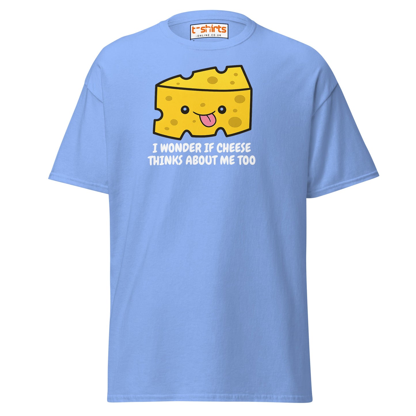 Funny Cheese Lover T-Shirt – Cute Food Pun Tee - Carolina Blue - T-Shirts Online