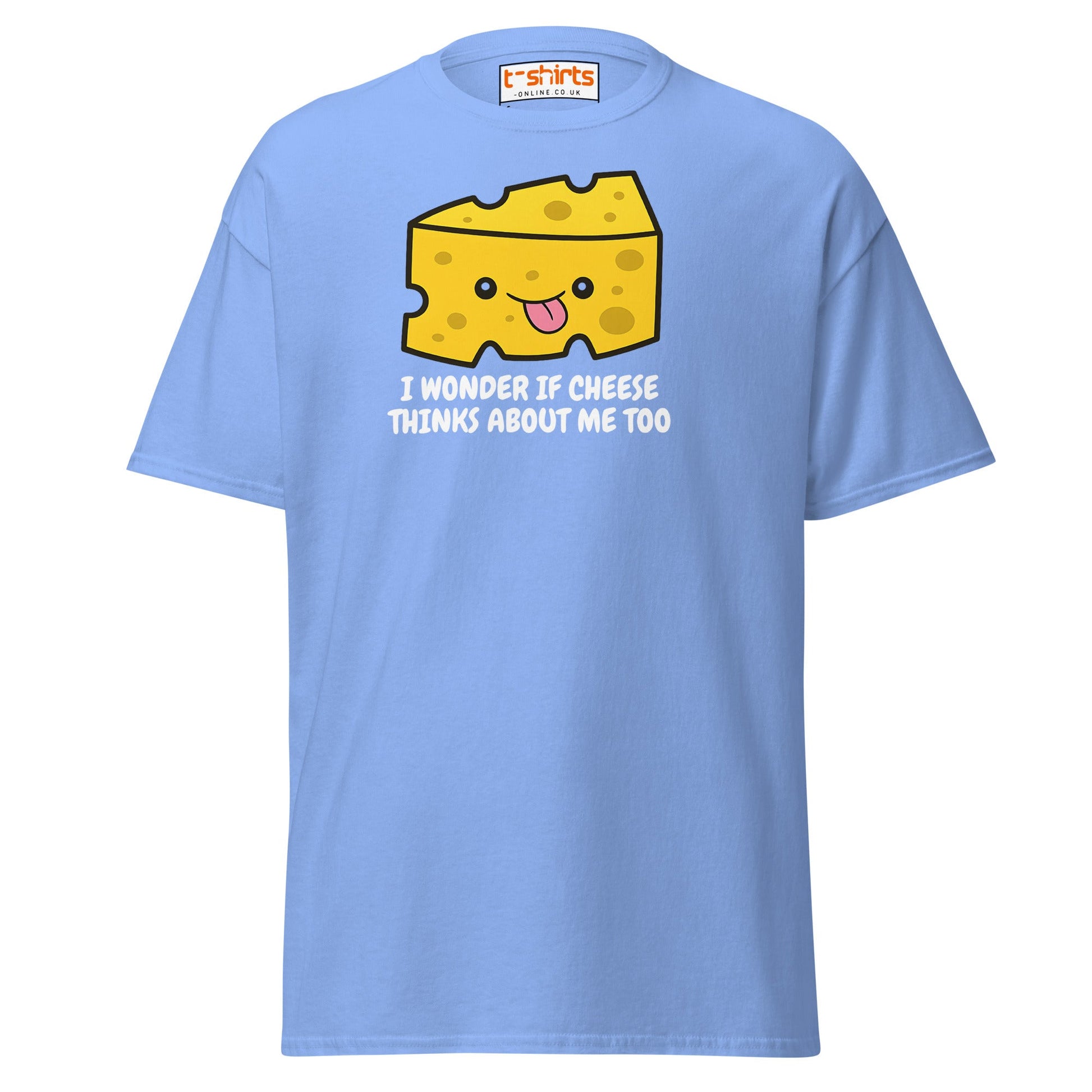 Funny Cheese Lover T-Shirt – Cute Food Pun Tee - Carolina Blue - T-Shirts Online