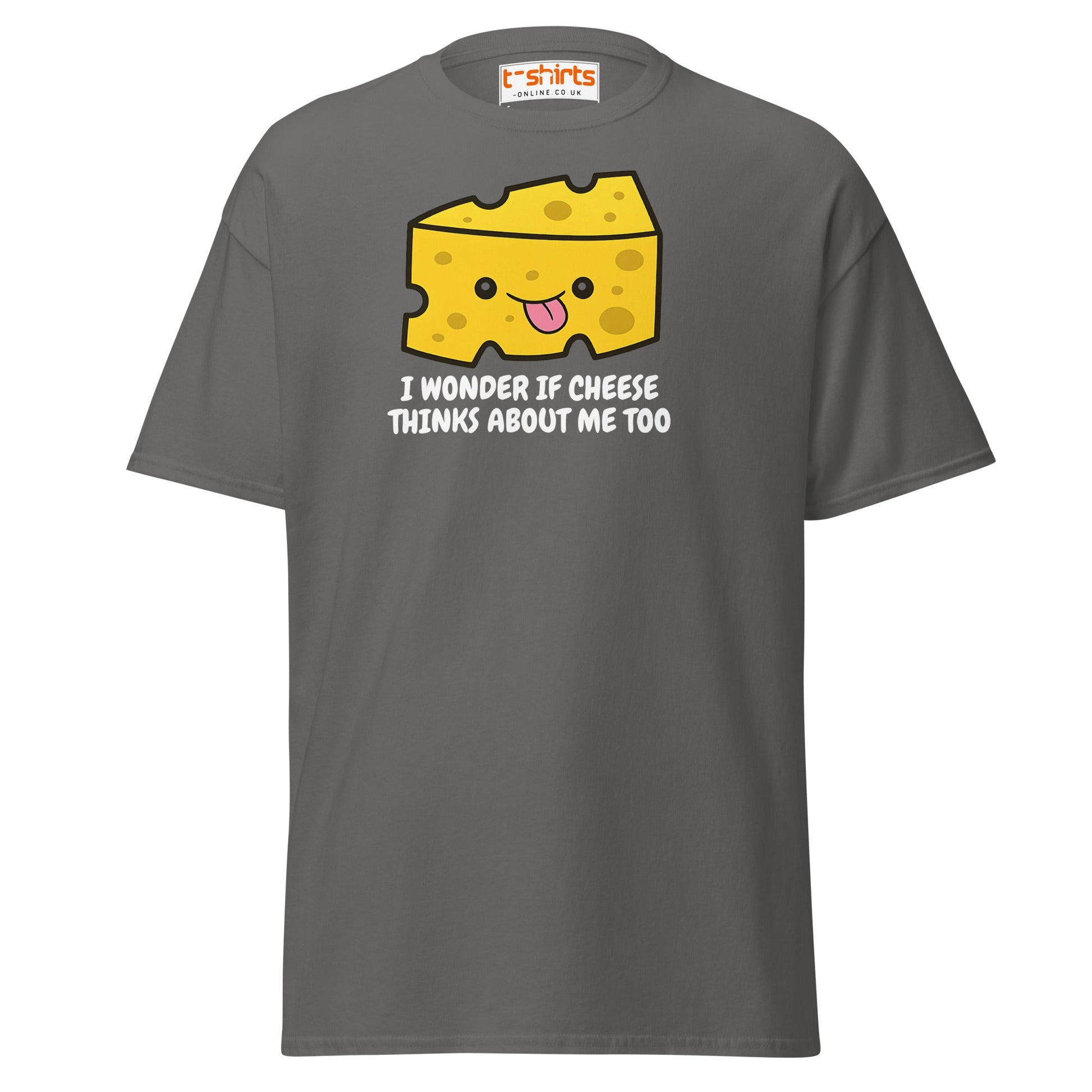 Funny Cheese Lover T-Shirt – Cute Food Pun Tee - Charcoal - T-Shirts Online