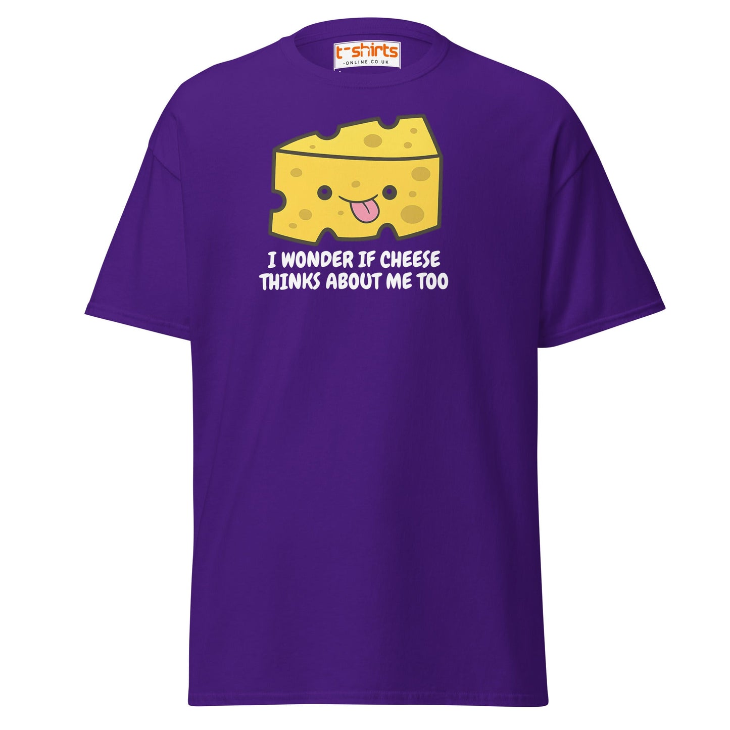 Funny Cheese Lover T-Shirt – Cute Food Pun Tee - Purple - T-Shirts Online