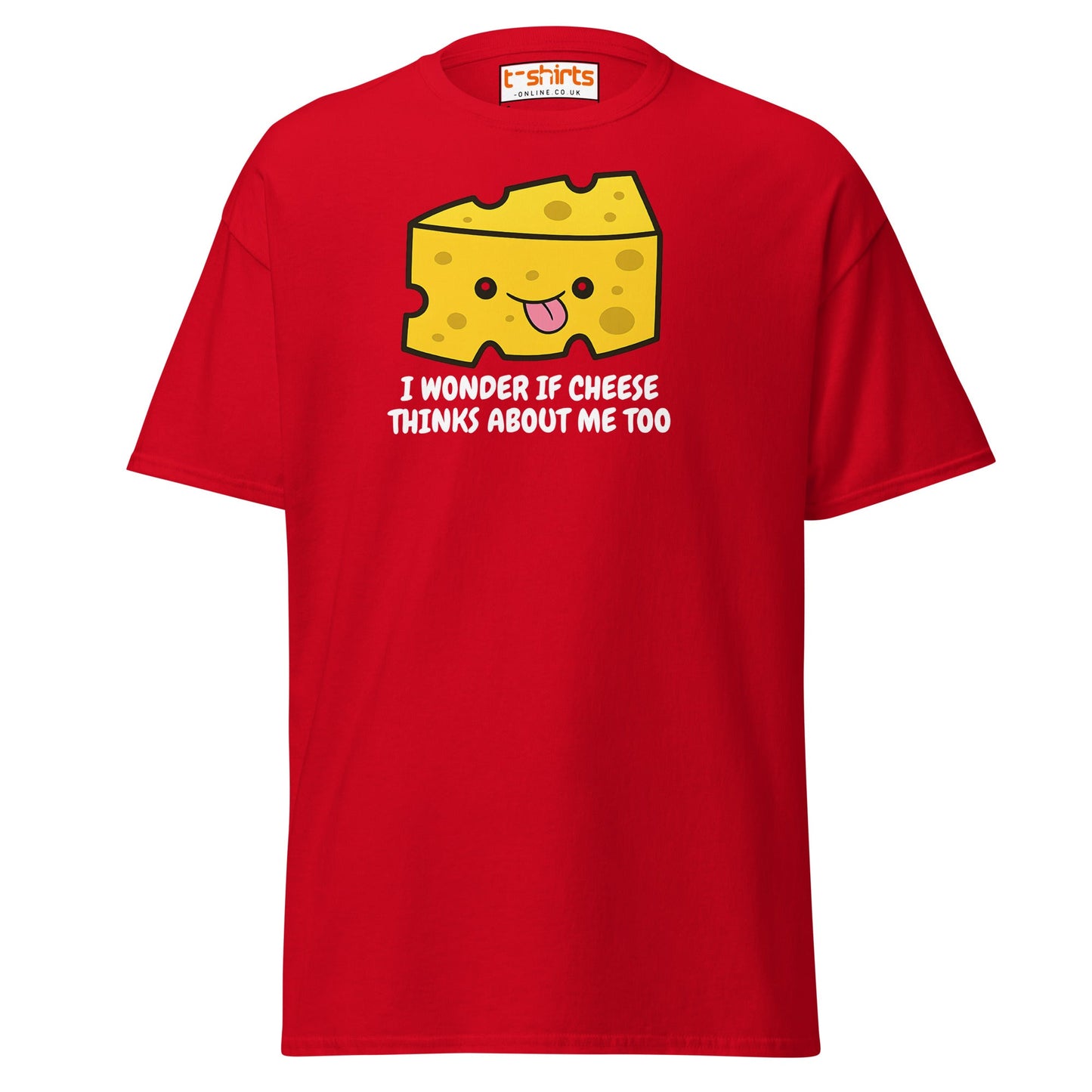 Funny Cheese Lover T-Shirt – Cute Food Pun Tee - Red - T-Shirts Online