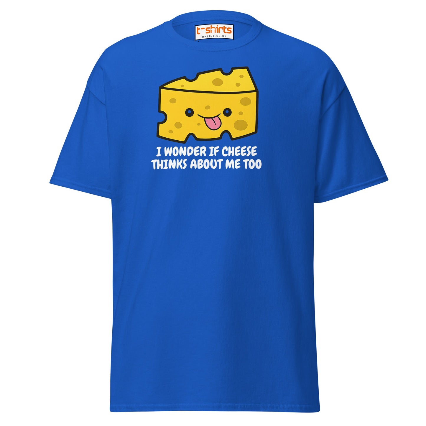 Funny Cheese Lover T-Shirt – Cute Food Pun Tee - Royal - T-Shirts Online