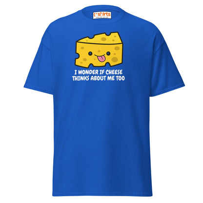 Funny Cheese Lover T-Shirt – Cute Food Pun Tee - Royal - T-Shirts Online