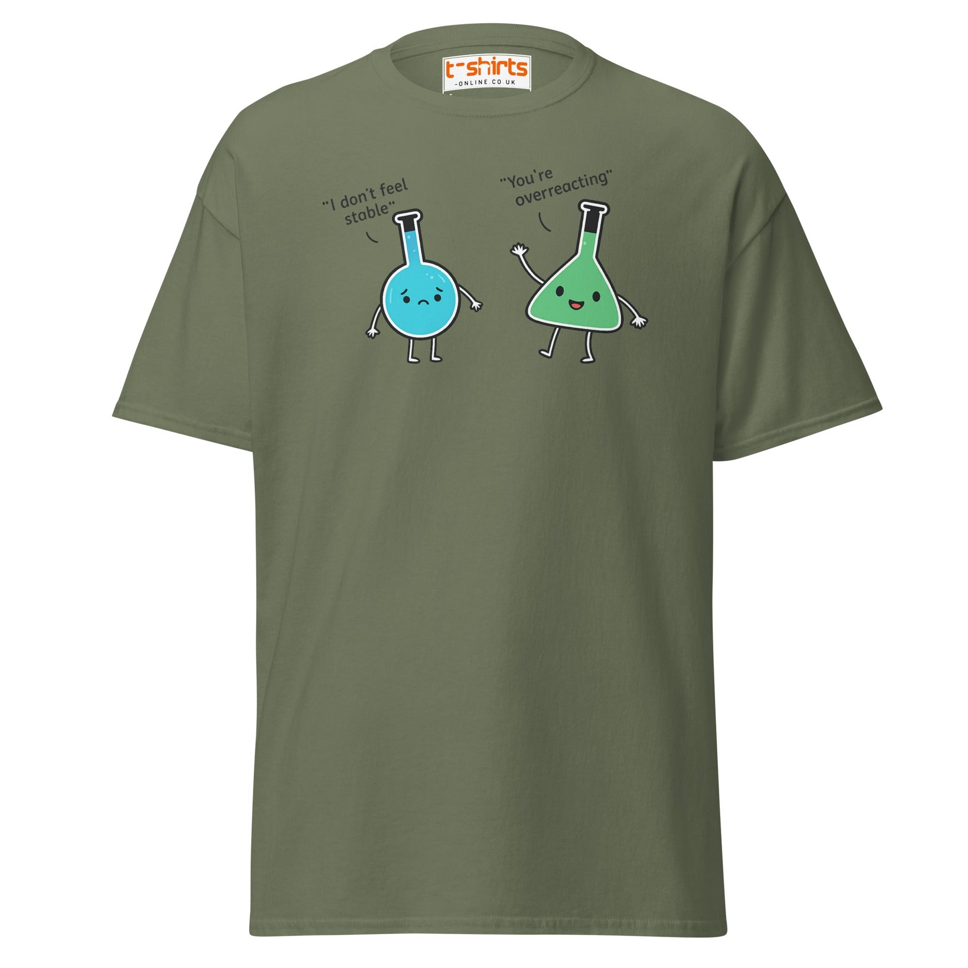 Funny Chemistry Pun T-Shirt – Science Joke Tee - Military Green - T-Shirts Online