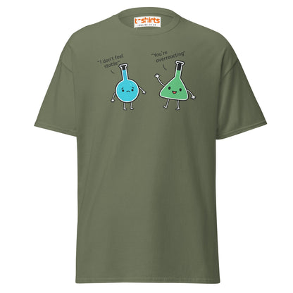 Funny Chemistry Pun T-Shirt – Science Joke Tee - Military Green - T-Shirts Online
