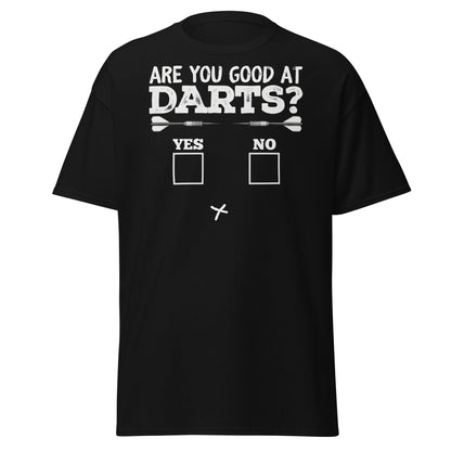 Funny Darts Fail T-Shirt - Are You Good At Darts Gag Tee - Black - T-Shirts Online