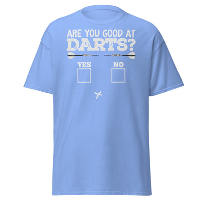 Funny Darts Fail T-Shirt - Are You Good At Darts Gag Tee - Carolina Blue - T-Shirts Online