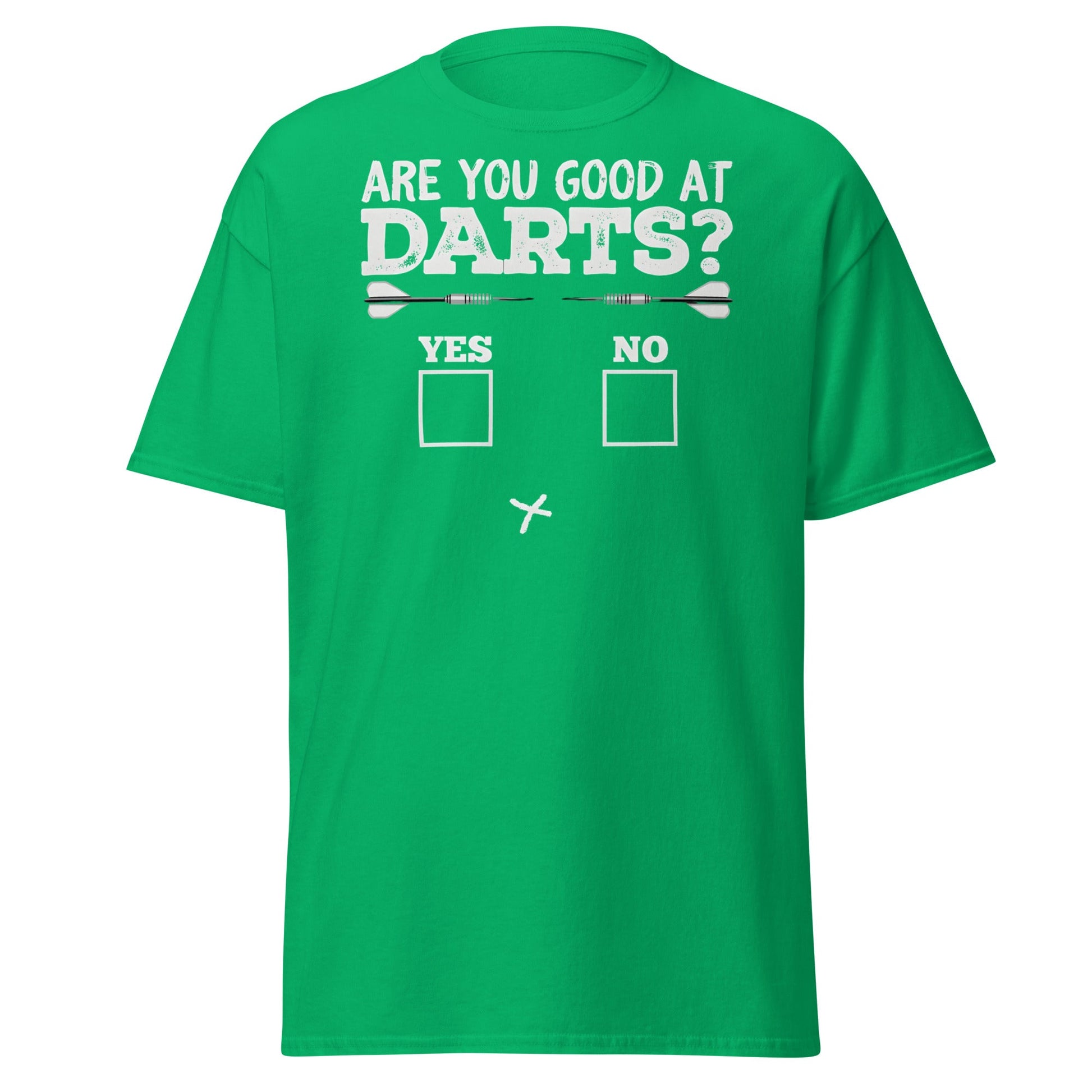 Funny Darts Fail T-Shirt - Are You Good At Darts Gag Tee - Irish Green - T-Shirts Online