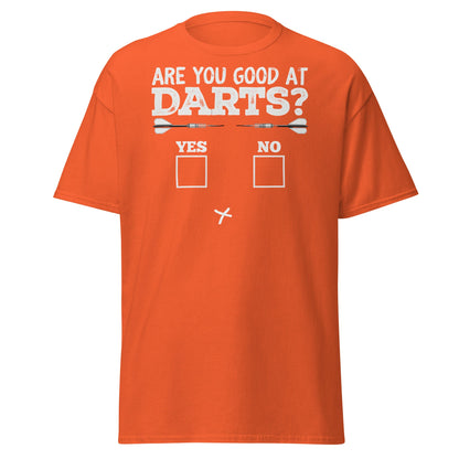Funny Darts Fail T-Shirt - Are You Good At Darts Gag Tee - Orange - T-Shirts Online