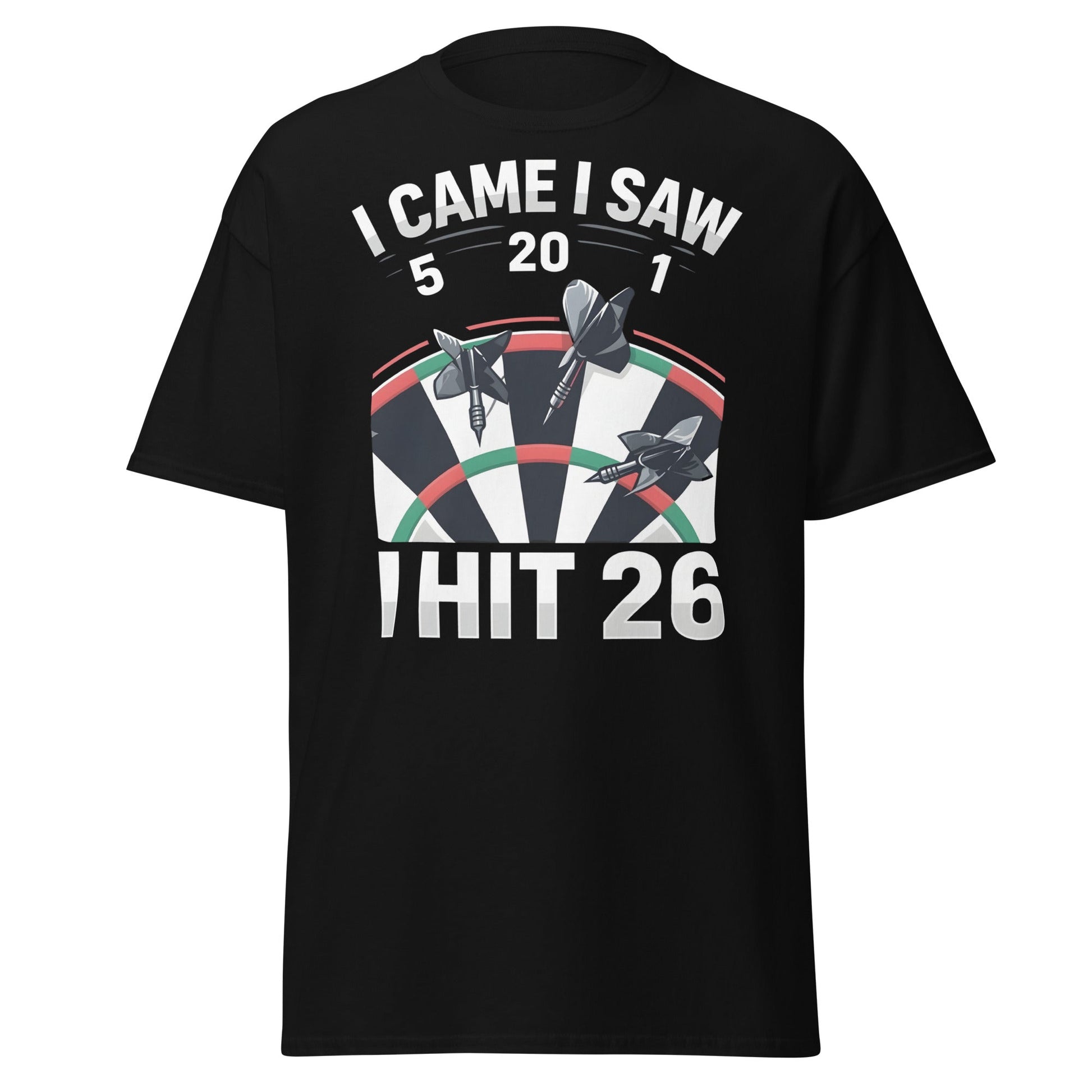 Funny Darts T-Shirt - I Hit 26 Dart Player Graphic Tee - Maroon - T-Shirts Online