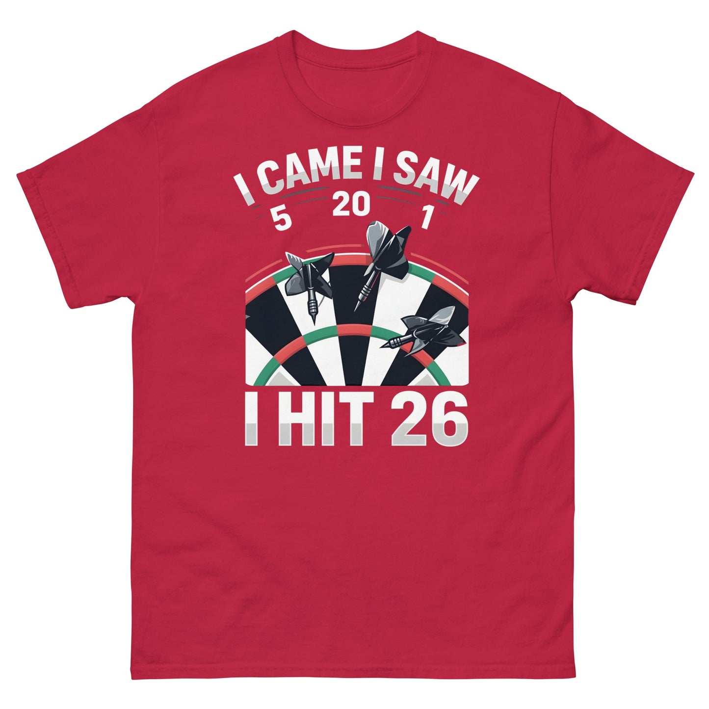 Funny Darts T-Shirt - I Hit 26 Dart Player Graphic Tee - Sand - T-Shirts Online