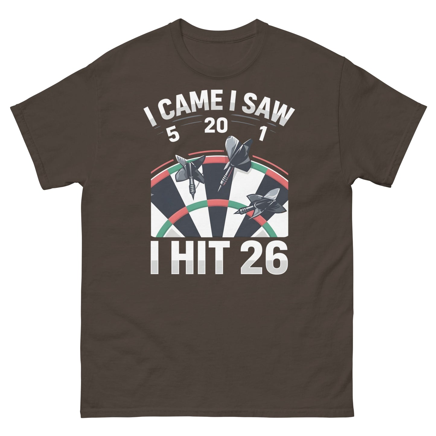 Funny Darts T-Shirt - I Hit 26 Dart Player Graphic Tee - Sand - T-Shirts Online