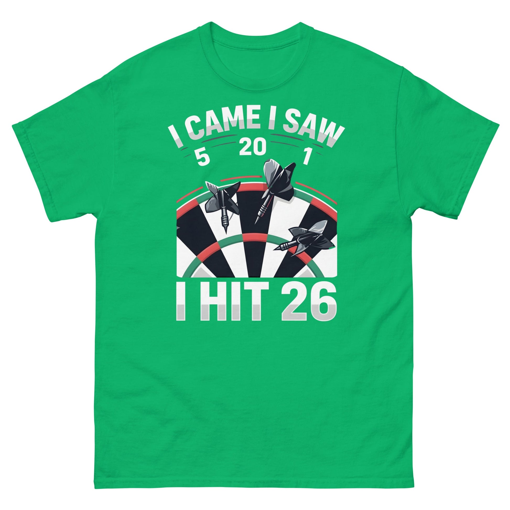 Funny Darts T-Shirt - I Hit 26 Dart Player Graphic Tee - Sand - T-Shirts Online
