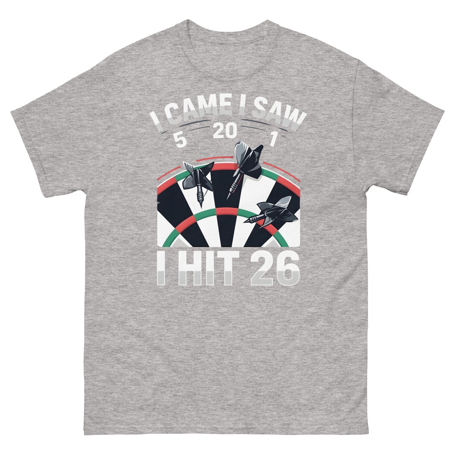 Funny Darts T-Shirt - I Hit 26 Dart Player Graphic Tee - Sand - T-Shirts Online