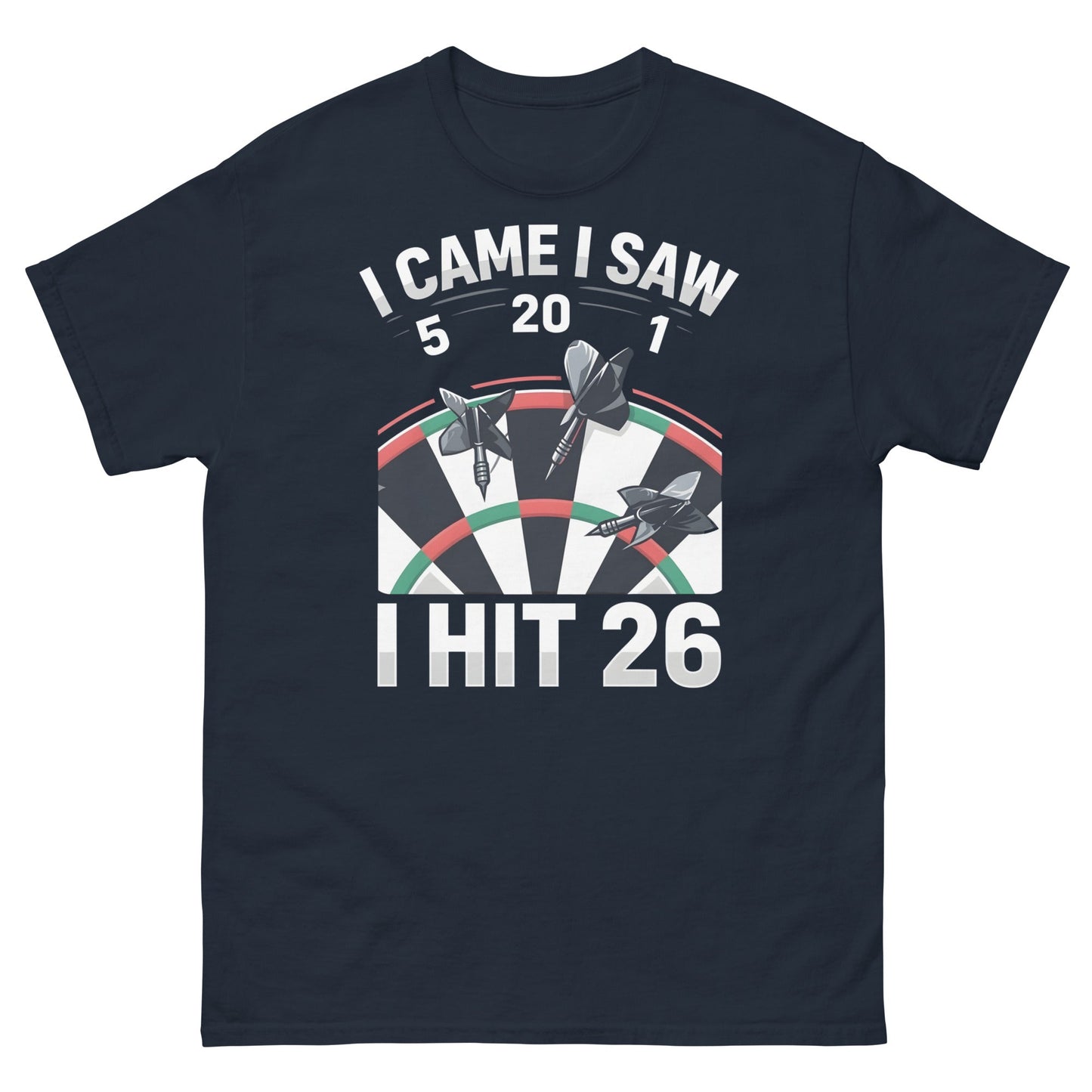 Funny Darts T-Shirt - I Hit 26 Dart Player Graphic Tee - Sand - T-Shirts Online