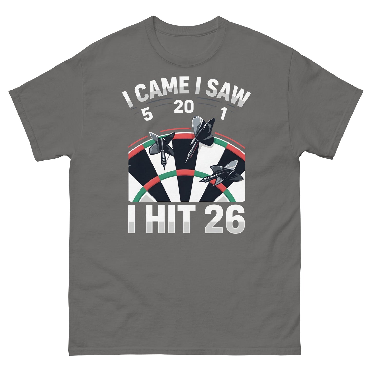 Funny Darts T-Shirt - I Hit 26 Dart Player Graphic Tee - Sand - T-Shirts Online